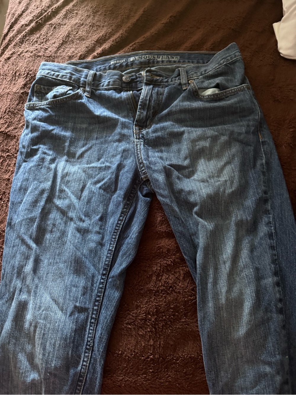 Old Navy Men's Dark Blue Straight Jeans